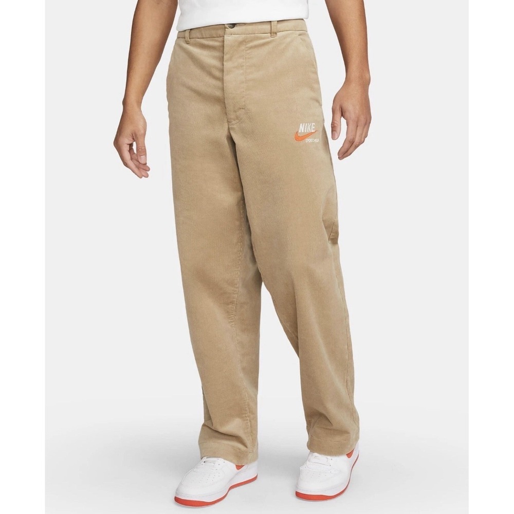 Men's Size 32 Nike Sportswear Trend Corduroy Pants Trousers Khaki DV9999-247